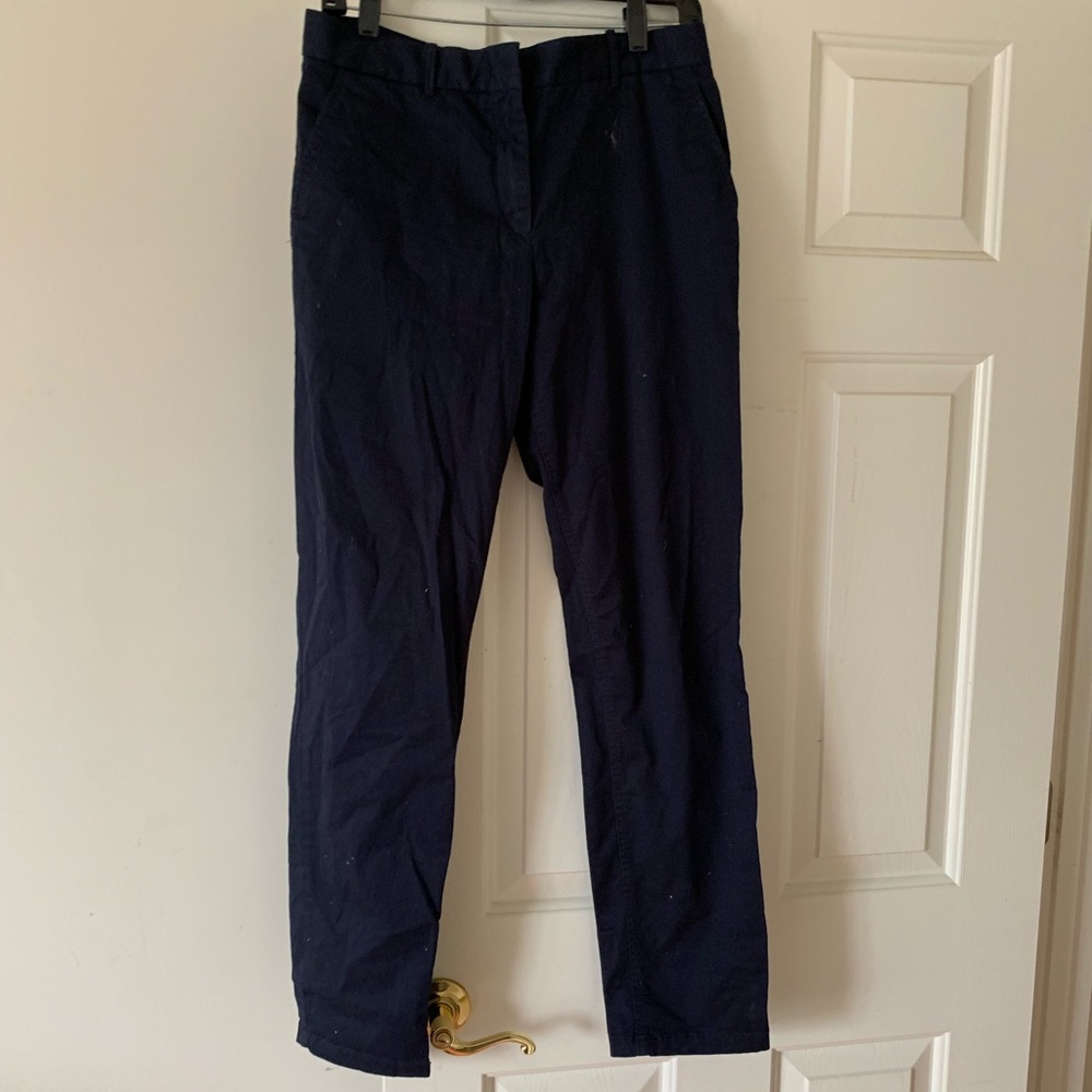 Gap Broken in Straight Khakis Navy